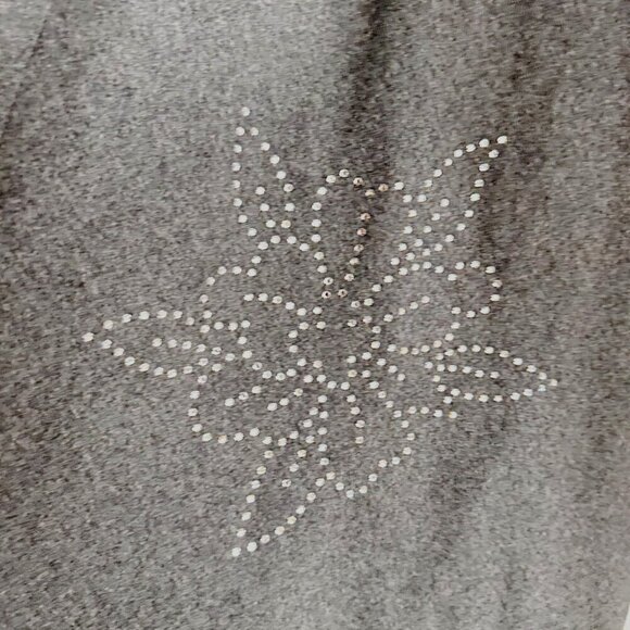 Vintage Ginori Sportswear Grey Wool Floral Motif Midi Skirt XS/S - Picture 5 of 5